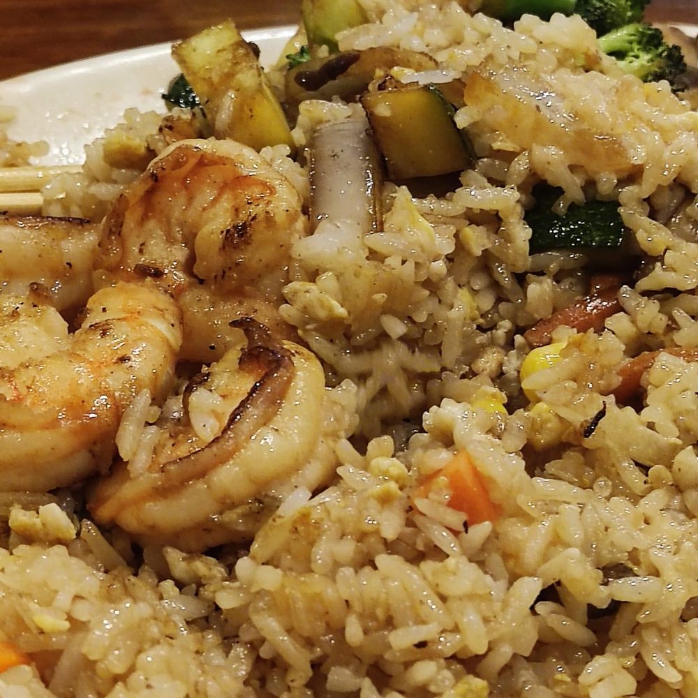 Sakura - Sauteed shrimp, veggies and fries rice. - Japanese Near Me - Woodbridge, Virginia Sakura - Sauteed shrimp, veggies and fries rice. - Japanese Near Me - Woodbridge, Virginia