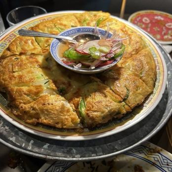 Bigsuda - Seafood pancake . Amazing ! - Asian Fusion Near Me - Chicago, Illinois