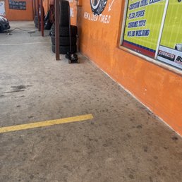 Tire repair. Tire repair.
