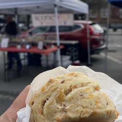Scone Wild's cheddar bacon scone