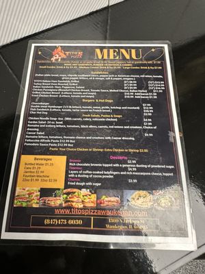 Menu photo 2 Tito’s Pizza Waukegan, IL