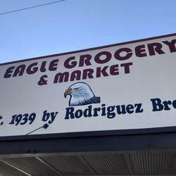 Eagle Grocery - Front sign...