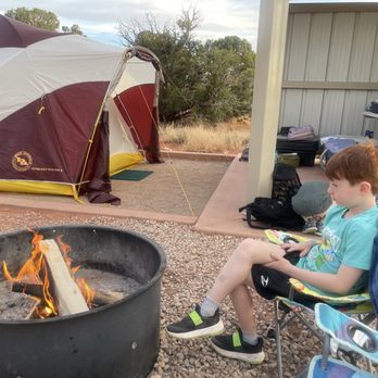 Dead Horse Point State Park - Fire pit, tent pad, shelter and table - Hiking Near Me - Moab, Utah
