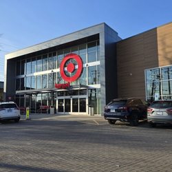 Entrance facing the smallish parking lot