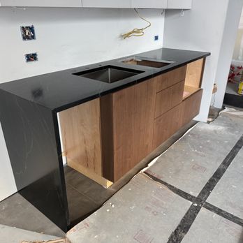 LA Marble And Granite - ADU kitchenette with waterfall end - just installed - Countertop Installation Near Me - San Jose, California LA Marble And Granite - ADU kitchenette with waterfall end - just installed - Countertop Installation Near Me - San Jose, California