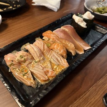 Mad For Sushi - Seared Salmon Nigiri - Sushi Bars Near Me - Dublin, California Mad For Sushi - Seared Salmon Nigiri - Sushi Bars Near Me - Dublin, California