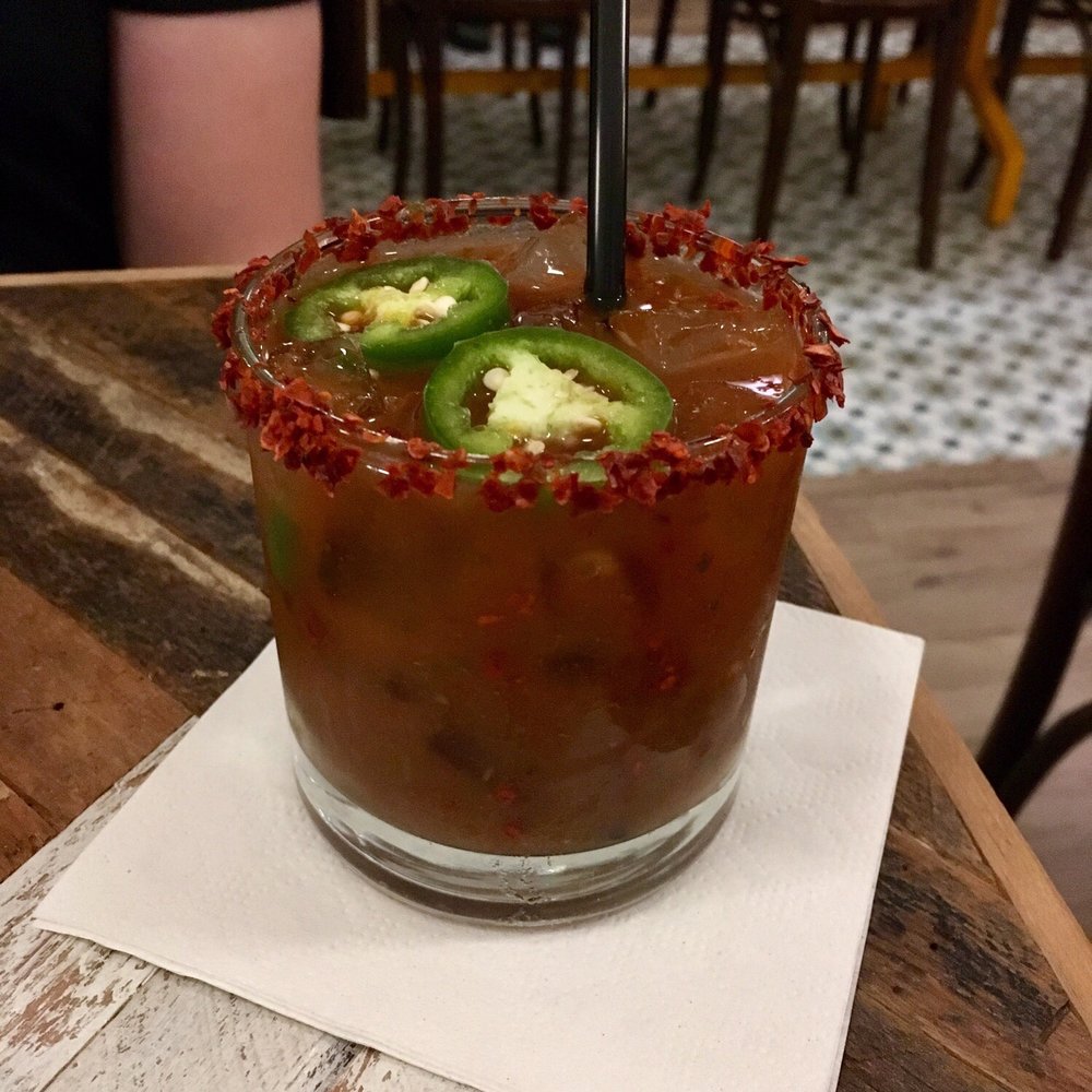 Kubeh - Cocktail: pepper-filled Smoky David - Middle Eastern Near Me - New York, New York