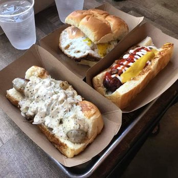 Dog Haus - Pasadena - Downtown dog, das brat sausage, mule burger, onion ring and tote for $30 - New American Near Me - Pasadena, California Dog Haus - Pasadena - Downtown dog, das brat sausage, mule burger, onion ring and tote for $30 - New American Near Me - Pasadena, California