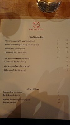 Menu photo 7 Mastrantos Houston, TX
