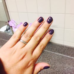Bebe Nails - Done by the younger gentleman, very shiny a week later!
