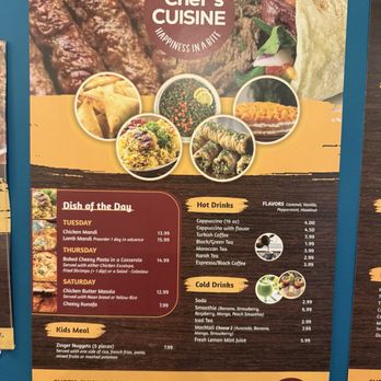 Chef’s Cuisine - Menu - Halal Near Me - Lufkin, Texas