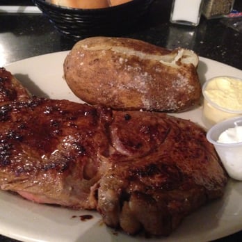 Click's Steakhouse - Rib eye steak with a baked potato was fantastic! - Steakhouses Near Me - Pawnee, Oklahoma Click's Steakhouse - Rib eye steak with a baked potato was fantastic! - Steakhouses Near Me - Pawnee, Oklahoma