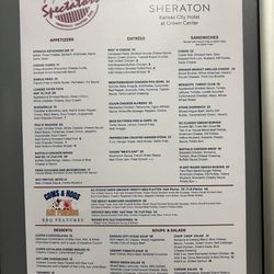 Spectators - Menu - April 2026.