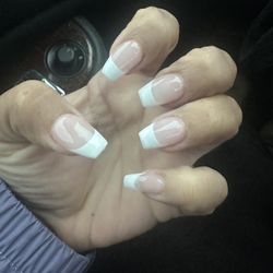 N Nails Spa - French Coffin Acrylic Nail