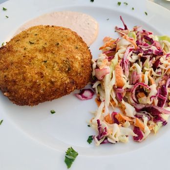 Le Dock - Amazing crab cake. - Seafood Near Me - Fire Island, New York Le Dock - Amazing crab cake. - Seafood Near Me - Fire Island, New York