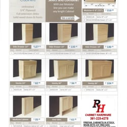 RH  Cabinets Hardware - 3/4" RED OAK HIGH QUALITY CABINETS IN STOCK,