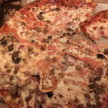 Your Pizza Shop - Large pizza after moving the toppings. - Pizza Near Me - Largo, Florida Your Pizza Shop - Large pizza after moving the toppings. - Pizza Near Me - Largo, Florida