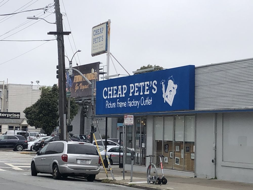 CHEAP PETE’S FRAME FACTORY OUTLET 68 Photos & 322 Reviews 4249 Geary Blvd, San Francisco, CA