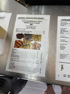 Menu photo 2 Jamdung Jamaican Restaurant Moreno Valley, CA Menu photo 2 Jamdung Jamaican Restaurant Moreno Valley, CA