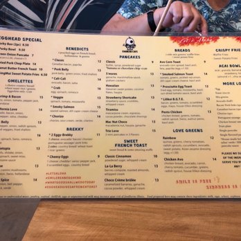 Egghead Cafe - Menu front - Coffee & Tea Near Me - Honolulu, Hawaii Egghead Cafe - Menu front - Coffee & Tea Near Me - Honolulu, Hawaii