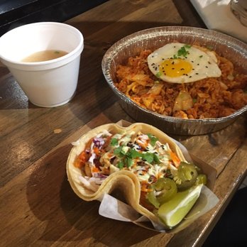 Coreanos Allston - Kimchi fried rice, tofu taco, miso soup - Korean Near Me - Allston, Massachusetts