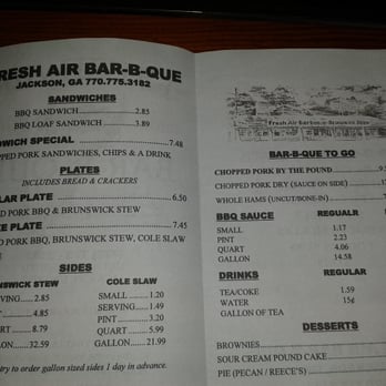 Fresh Air Barbecue - Barbeque Near Me - Jackson, Georgia
