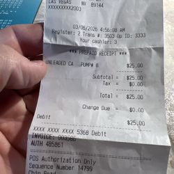 My receipt showing that I was at the store today at 4:56 AM
