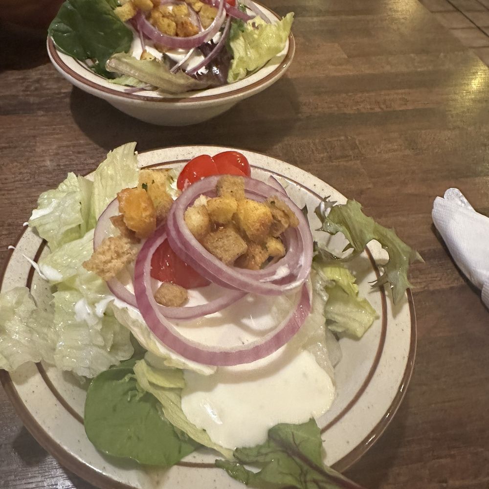 Wagon Wheel Restaurant - House salad with homemade ranch dressing - American Near Me - Needles, California Wagon Wheel Restaurant - House salad with homemade ranch dressing - American Near Me - Needles, California