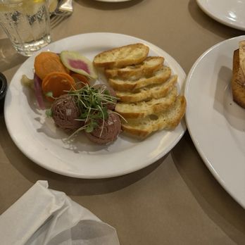 Le Paradis Brasserie Bistro - Duck and chicken liver mousse - French Near Me - Toronto, Ontario Le Paradis Brasserie Bistro - Duck and chicken liver mousse - French Near Me - Toronto, Ontario