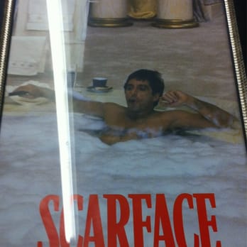 Old Paris Flea Market - Scarface in his coke filled bathtub ready to hang on your living room wall. - Flea Markets Near Me - Oklahoma City, Oklahoma Old Paris Flea Market - Scarface in his coke filled bathtub ready to hang on your living room wall. - Flea Markets Near Me - Oklahoma City, Oklahoma