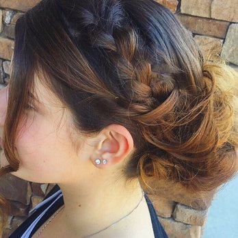 Salon Cemone - Prom updo by Jasmin Lugo - Nail Salons Near Me - Manalapan, New Jersey