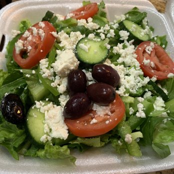 NK Gyros - Such a fresh and beautiful salad with the VERY BEST Greek dressing we have ever had.  A must try!!! - Greek Near Me - Tempe, Arizona