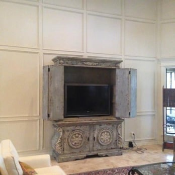 Koenig Home Collection - Hand painted old world, one of a kind TV Entertainment unit in Houston TX - Interior Design Near Me - Houston, Texas Koenig Home Collection - Hand painted old world, one of a kind TV Entertainment unit in Houston TX - Interior Design Near Me - Houston, Texas