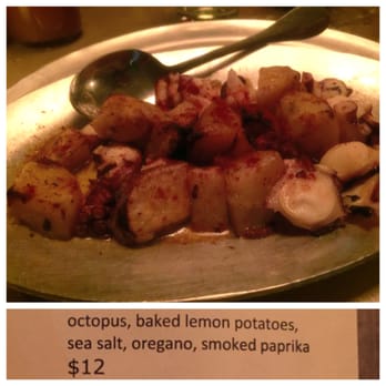 Wheated - Octopus with baked lemon potatoes - Pizza Near Me - Brooklyn, New York