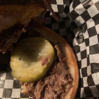 Captain Jacks Smokehouse - I almost forgot to take and inside shot of my brisket! - Barbeque Near Me - Fernandina Beach, Florida