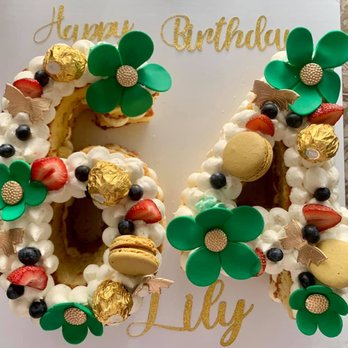 Mari Pops - Number cake (vanilla on dulce de leche) - Custom Cakes Near Me