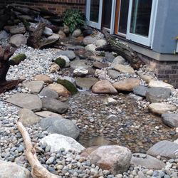 Select Stone Company - Pondless water feature.