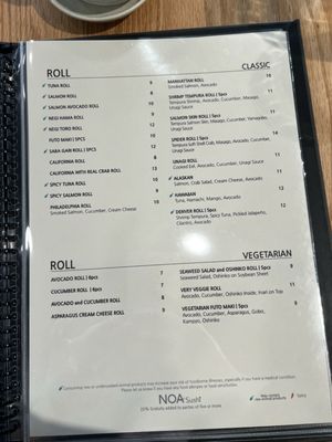Menu photo 5 NOA Sushi Beaverton, OR