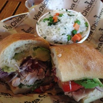Viva Chicken - Great sandwich w. cilantro rice (rice is super bland) - Peruvian Near Me - Charlotte, North Carolina Viva Chicken - Great sandwich w. cilantro rice (rice is super bland) - Peruvian Near Me - Charlotte, North Carolina