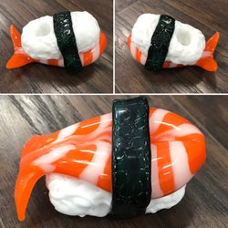 Redz Head Shop - Sushi Pipe by Empire Glassworks