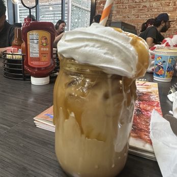 Broken Yolk Cafe - Messy Caramel Latte - American Near Me - Buena Park, California Broken Yolk Cafe - Messy Caramel Latte - American Near Me - Buena Park, California