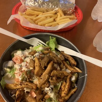 Merguez Restaurant - Chicken Sharwma bowl and wrap - Moroccan Near Me - Orlando, Florida