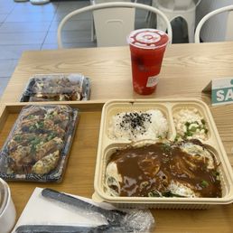 Moco Loco, Takoyaki, Fried Spam Musubi