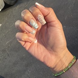 Gel X nails with design Gel X nails with design