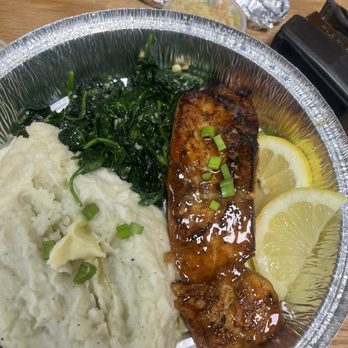 Atlantis Diner - Honey glazed salmon was delicious! - Diners Near Me - Brooklyn, New York