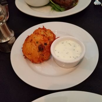 Village Tavern - Potato pancakes side - New American Near Me - Kennebunk, Maine Village Tavern - Potato pancakes side - New American Near Me - Kennebunk, Maine