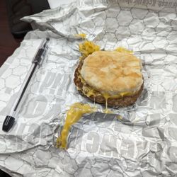 Sheetz - Sausage and cheese biscuit
