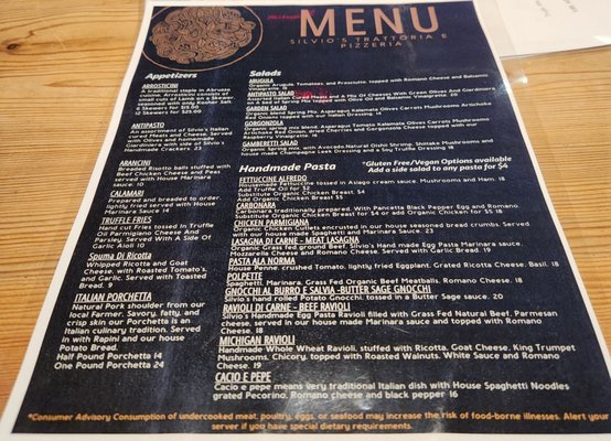 Menu photo 4 Silvio's Trattoria e Pizzeria Canton, MI Menu photo 4 Silvio's Trattoria e Pizzeria Canton, MI