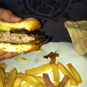 BGR Burgers Grilled Right - This is their medium well, note the burnt edges. - Burgers Near Me - Springfield, Virginia BGR Burgers Grilled Right - This is their medium well, note the burnt edges. - Burgers Near Me - Springfield, Virginia