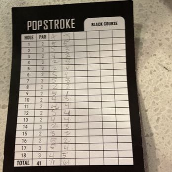 PopStroke - Score, we cap at 5 so we don't take forever at a hole - Mini Golf Near Me - Paradise, Nevada PopStroke - Score, we cap at 5 so we don't take forever at a hole - Mini Golf Near Me - Paradise, Nevada